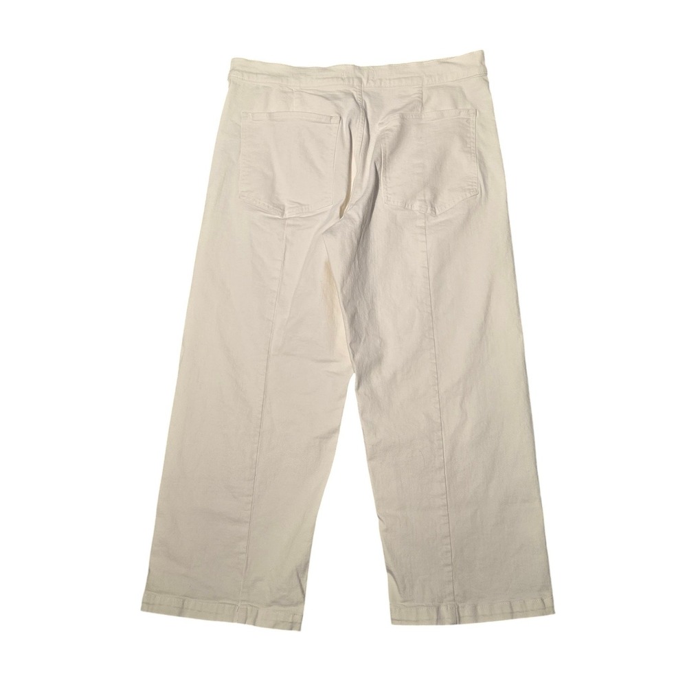 Madewell The Emmett Wide-Leg Crop Jean Welt Pocket Edition Tile White 32 Coastal - Picture 4 of 11